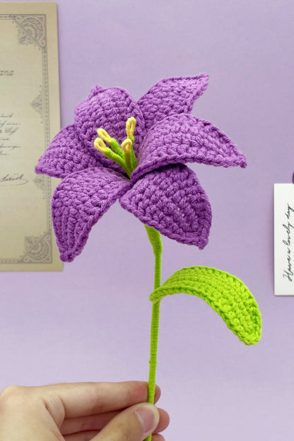 Lavender Lily Crochet Flower