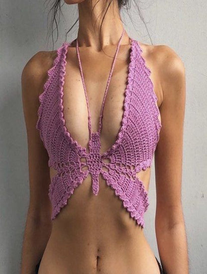 Butterfly Crochet Top